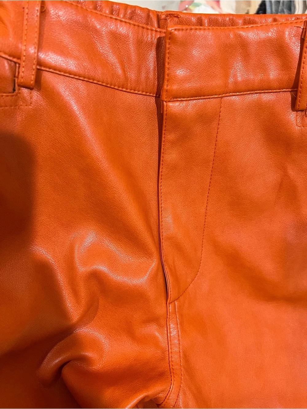 Avec Les Filles Orange Straight-Leg Chinos